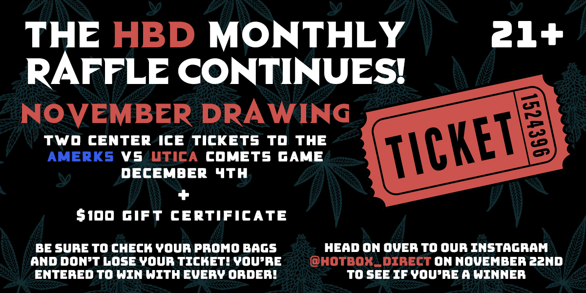 The Hot Box Direct Monthly Raffle is back!