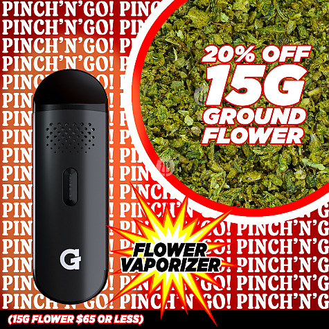 Pinch N Go - G Pen Dash Combo 15G Ground Flower