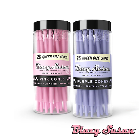 Blazy Susan Queen Size Pre Rolled Cones - 25 Count Jar